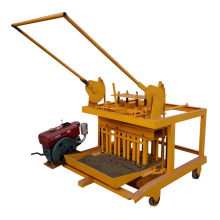 QM4-45 small diesel engine portable concrete block making machine,movable block machine, egg laying block